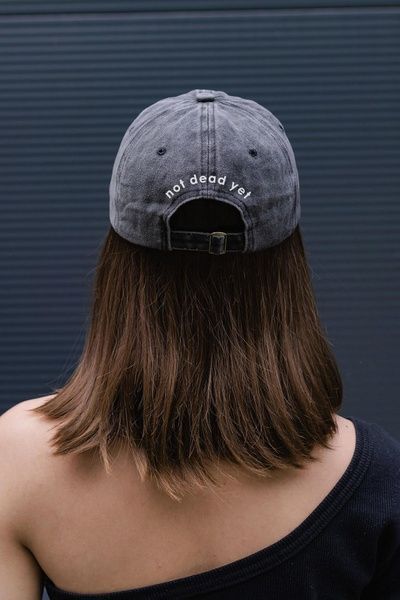 Жіноча Кепка Бейсболка Vintage Without З Принтом NotDead Black 8049842 фото