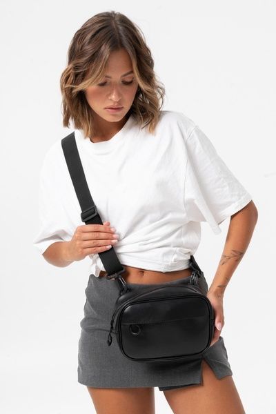 Женская Кожаная Сумка Мессенджер Через Плечо Without Monogram Black 8056581 фото