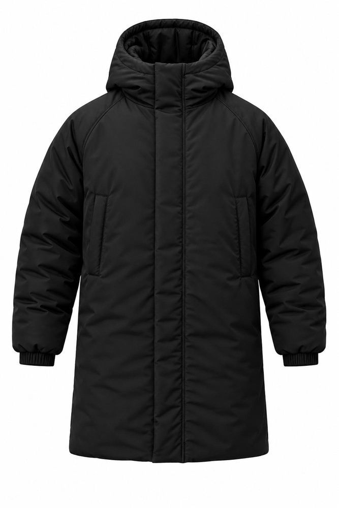 Женская Теплая Удлиненная Зимняя Куртка Парка Without Snowman 27 Black 8056711 фото