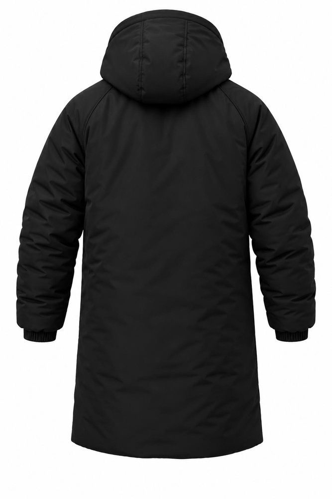 Женская Теплая Удлиненная Зимняя Куртка Парка Without Snowman 27 Black 8056711 фото