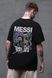 Чоловіча Оверсайз Футболка Without З Принтом Messi Black 8056261 фото 1