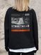 Женский Утепленный Оверсайз Свитшот На Флисе С Принтом Without Streetwear Black 8055657 фото 1