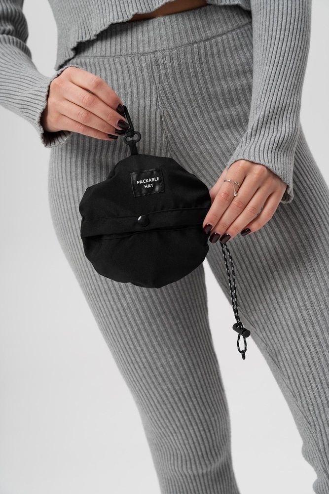 Жіноча Компактна Панамка Трансформер Packable Hat Black 8056196 фото