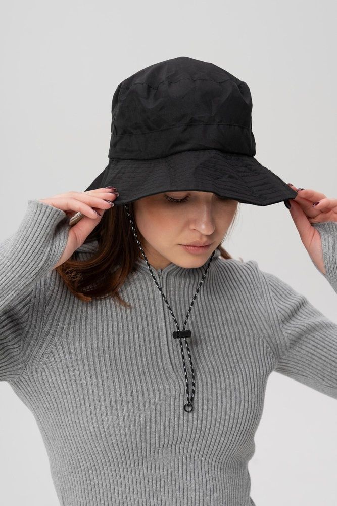 Жіноча Компактна Панамка Трансформер Packable Hat Black 8056196 фото