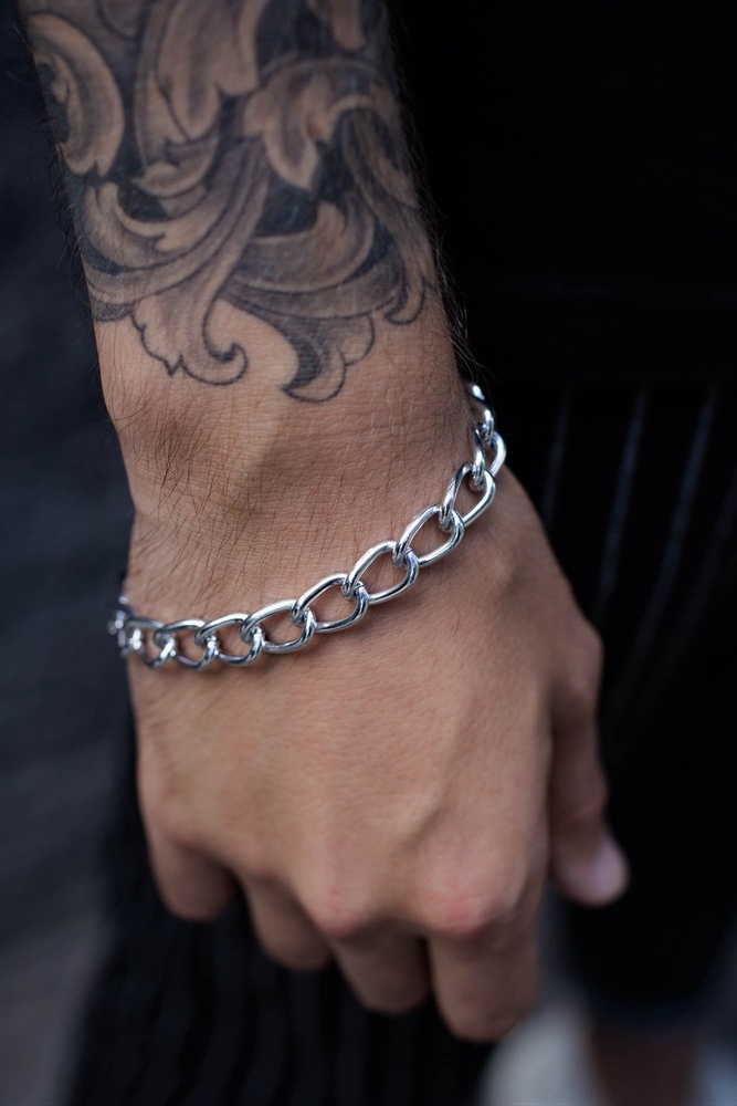 Браслет на плечо мужской. Mens Chain Bracelet.