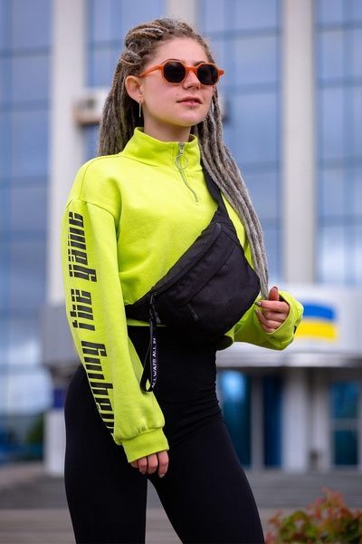 Женская Сумка Бананка Барсетка Через Плече Without Basic Черная 8055375 фото