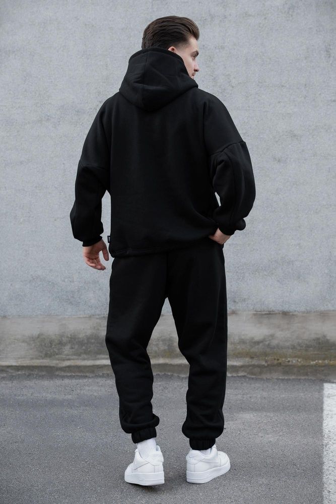 Мужской Спортивный Костюм На Флисе Without Miror Black 8055986 фото