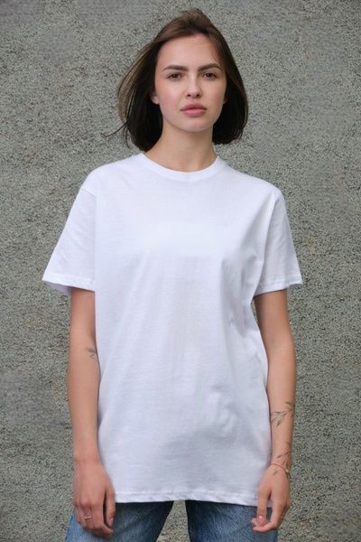 Базова жіноча футболка біла розмір XXL вигляд спереду