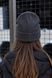 Дитяча Демісезонна Шапка Для Дівчинки Without Label Dark Gray 8056627 фото 3