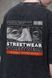 Мужская Варёная Оверсайз Футболка Without Washed с Принтом Streetwear Black 8049618 фото 2