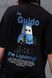 Жіноча Оверсайз Футболка Without З Принтом Guido Black 8056246 фото 2