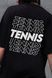 Жіноча Оверсайз Футболка Without З Принтом Tennis Black 8056296 фото 2