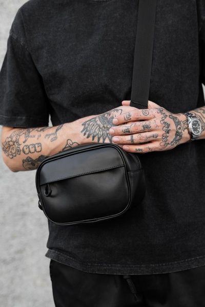 Мужская Кожаная Сумка Мессенджер Через Плечо Without Monogram Black 8056580 фото