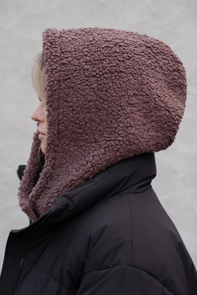Тепла Шапка Капюшон Капор Теді На Флісі Without Bonnet Brown Woman 8055919 фото
