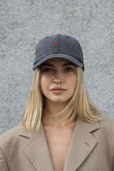 Жіноча Кепка Бейсболка Vintage Without З Принтом Rose Black 8049816 фото