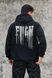 Мужское Утепленное Зип Худи На Флисе Зипер С Принтом Fight Without Kane Black 8055814 фото 2