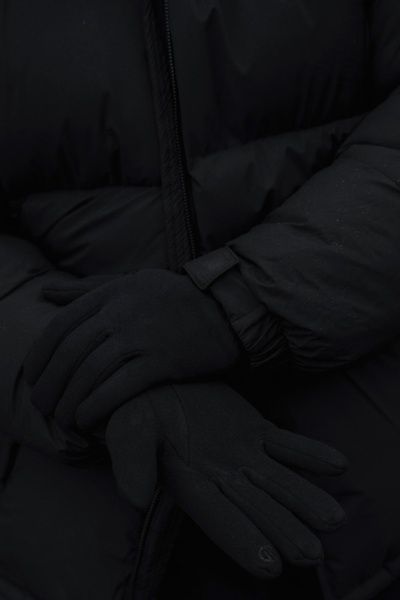 Чоловічі Трикотажні Сенсорні Перчатки На Хутрі Without Axiom Black 1-4 8056847 фото