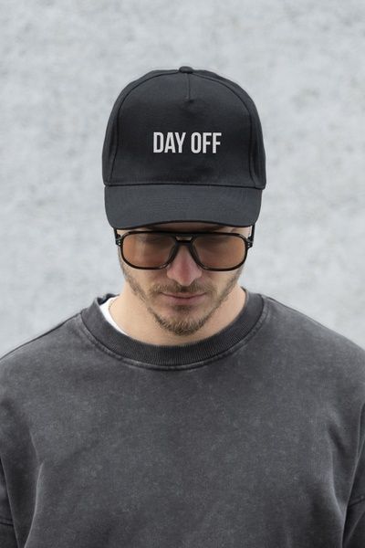 Чоловіча Кепка Бейсболка Тракер Without З Принтом DayOff Black 8049745 фото
