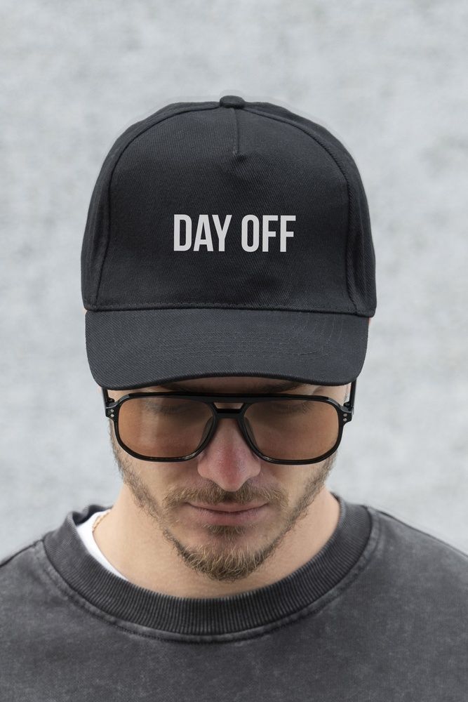 Чоловіча Кепка Бейсболка Тракер Without З Принтом DayOff Black 8049745 фото