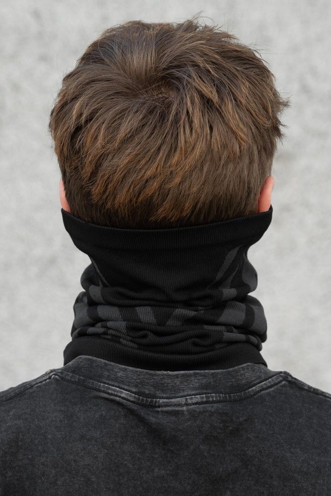 Мужской Зимний Хлопковый Дышащий Термо Бафф Without Scorpion Black 8056599 фото