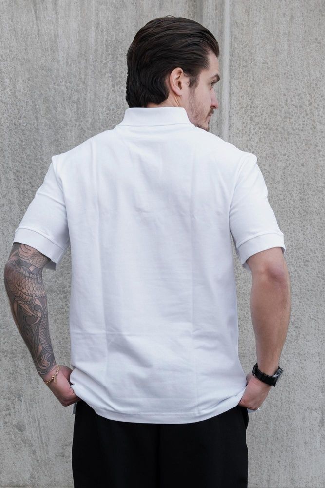 Чоловіча Футболка Поло З Ґудзиками Теніска Without Polo White 8056215 фото