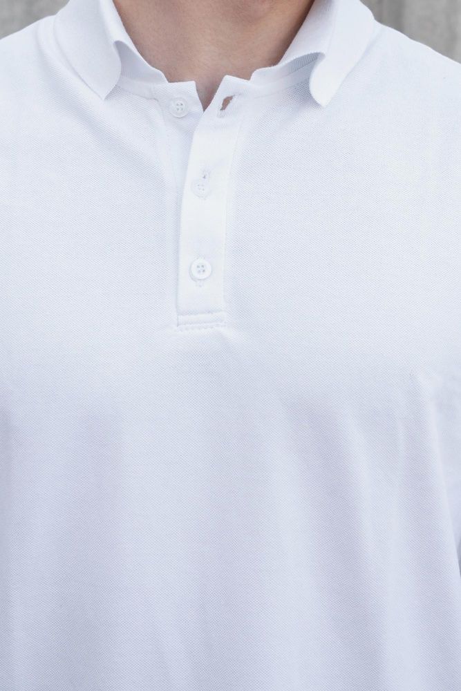 Чоловіча Футболка Поло З Ґудзиками Теніска Without Polo White 8056215 фото