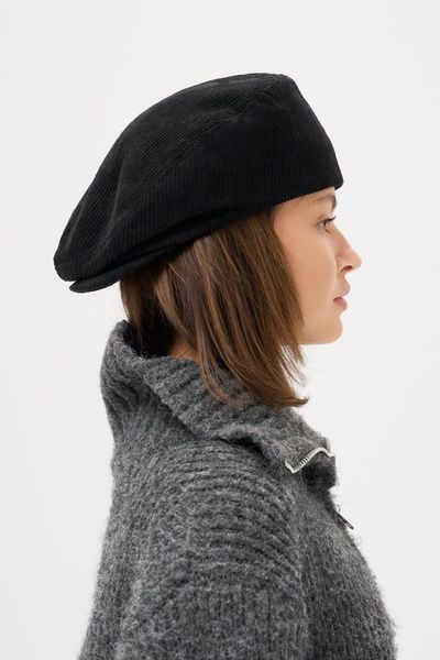 Жіноча Кепка Кашкет Канголка В Рубчик Without Maestro Black 8056795 фото