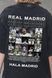 Женская Варёная Оверсайз Футболка Without Washed с Принтом Real Madrid Black 8056375 фото 2