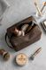 Шкіряна Косметичка Несесер Із Натуральної Шкіри Та Карманом Without Sakvoyaj Medium Brown 8056611 фото 4