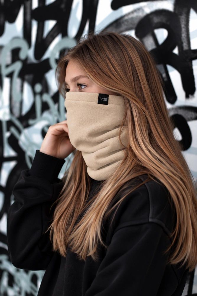Детский Флисовый Баф Для Девочки Without Frost Beige 8056697 фото