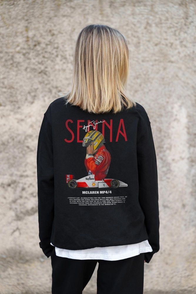 Жіночий Утеплений Оверсайз Світшот На Флісі З Принтом Without Senna Black 8055651 фото