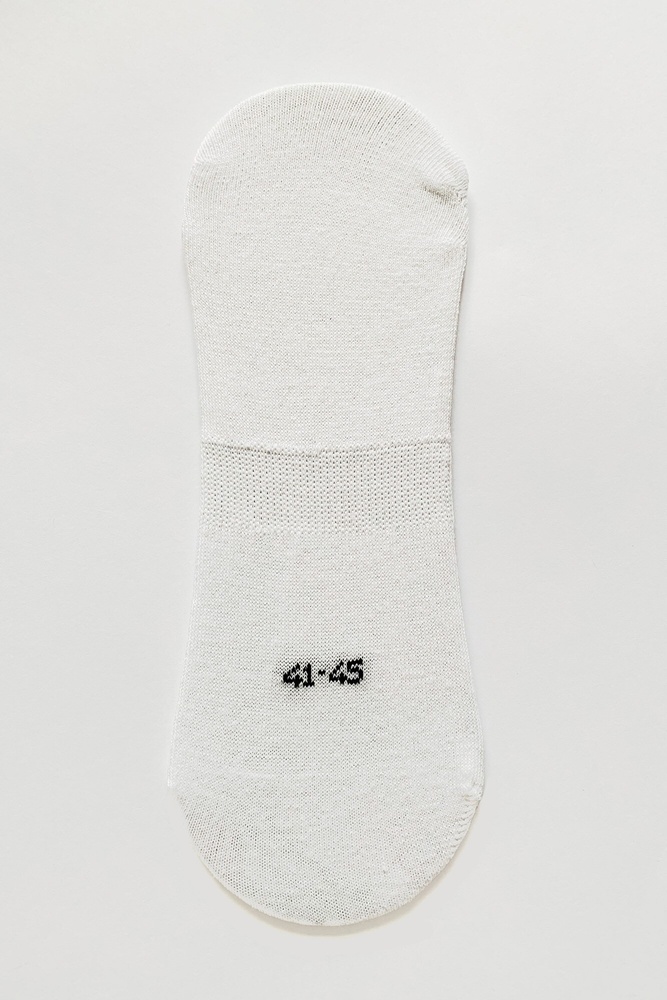 Чоловічі Шкарпетки Сліди Without 41-45 White 8042826 фото