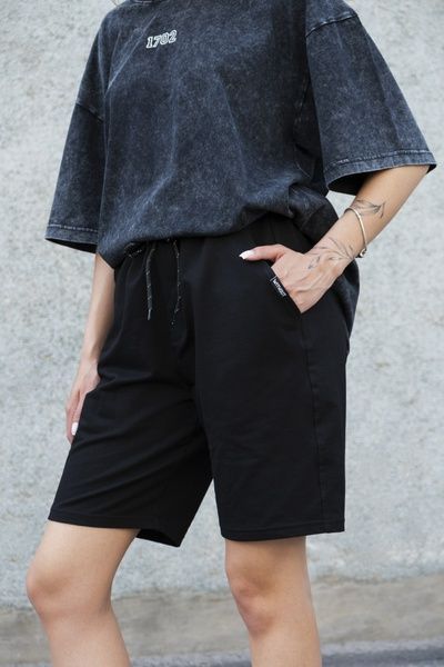 Жіночі Бавовняні Базові Трикотажні Шорти Without Basic Black 8049720 фото
