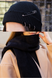 Зимний комплект Шапка Бини Destroyed и Шарф Long Without Black Woman 9001006 фото 1