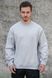 Чоловічий Утеплений Оверсайз Світшот На Флісі Without Solo Gray 8055469 фото 3