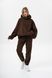 Жіночий Флісовий Спортивний Костюм Without Utopia Brown 8055993 фото 2