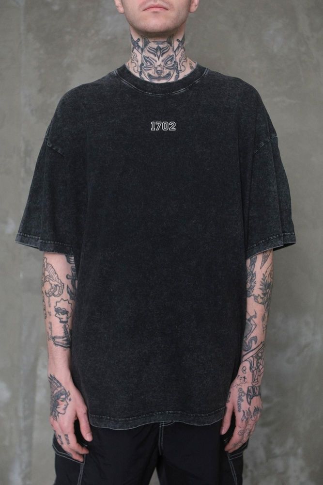 Мужская Варёная Оверсайз Футболка Without Washed с Принтом Muhammad Ali Black 8056356 фото
