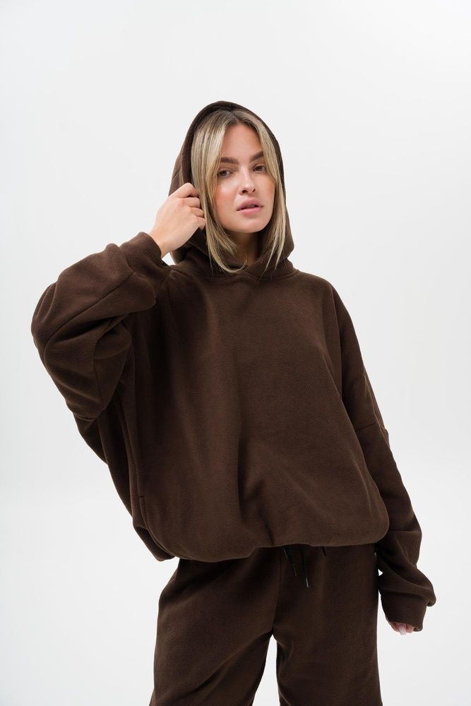 Жіночий Флісовий Спортивний Костюм Without Utopia Brown 8055993 фото