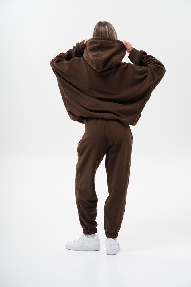 Жіночий Флісовий Спортивний Костюм Without Utopia Brown 8055993 фото