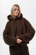 Мужское Флисовое Оверсайз Худи Толстовка С Капюшоном Without Soprano Brown 8055984 фото 1