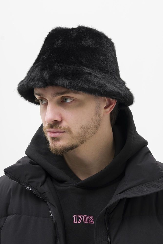 Чоловіча Шерстяна Утеплена Панамка Without Malone Black 8056105 фото