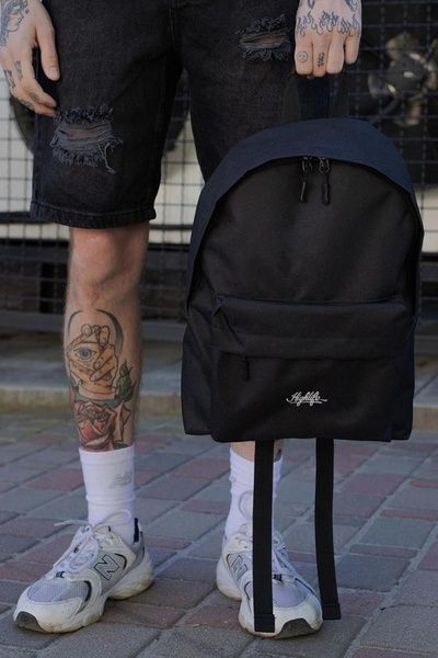 Чоловічий Повсякденний Рюкзак Шкільний Without Compact З Принтом Highlife Black 8049966 фото