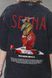 Жіноча Виварена Оверсайз Футболка Without Washed З Принтом Senna Black 8056159 фото 2