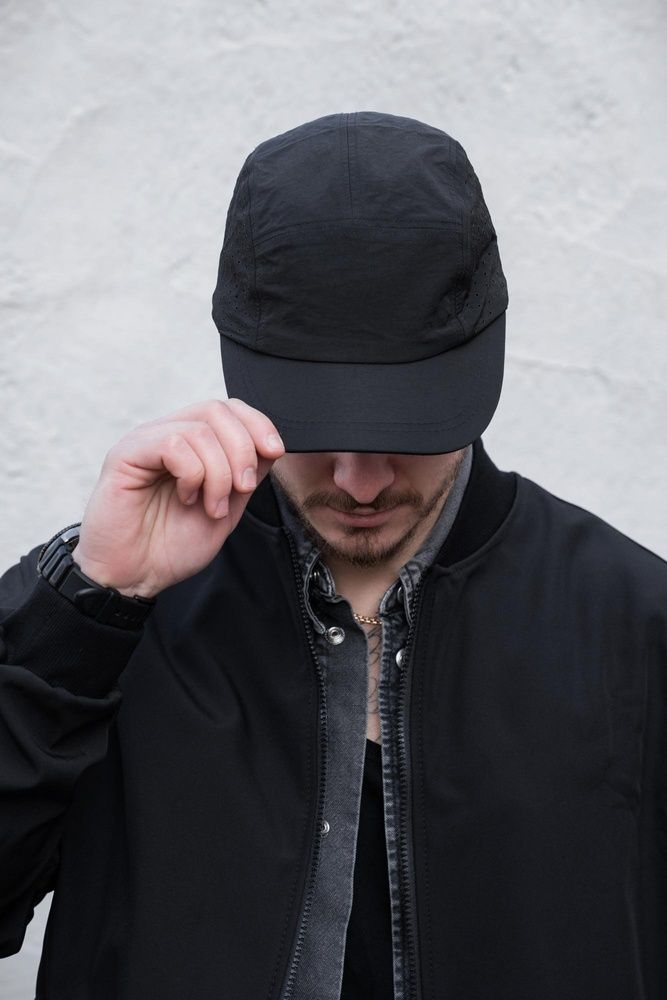 Чоловіча Нейлонова Бейсболка Camp Cap Without Way Black 8056189 фото